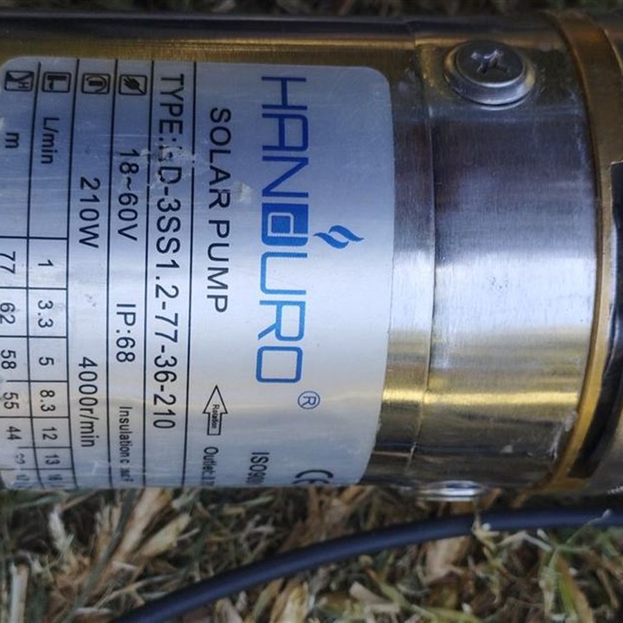 Bomba solar sumergible para pozo